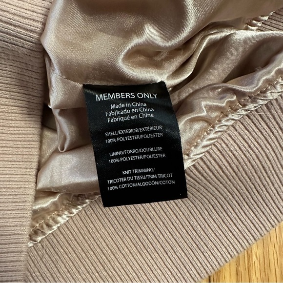 Members Only Womens Washed Satin
Boyfriend Jacket- Blush, X-Small - Picture 7 of 10
